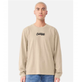 Khaki Unisex Courtside Classic Script Long Sleeve Tee