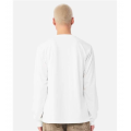 White Unisex Courtside Classic Script Long Sleeve Tee