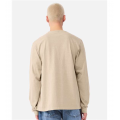 Khaki Unisex Courtside Classic Script Long Sleeve Tee