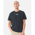 Washed Black Unisex Courtside Classic Script Tee