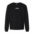 Black Courtside Classic Script - Heavyweight LS Box Tee