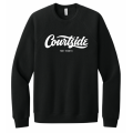 Black Unisex Courtside Fort Worth Classic Raglan Sweatshirt