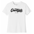 White Women's Courtside Fort Worth Classic Tee - Women’s Relaxed