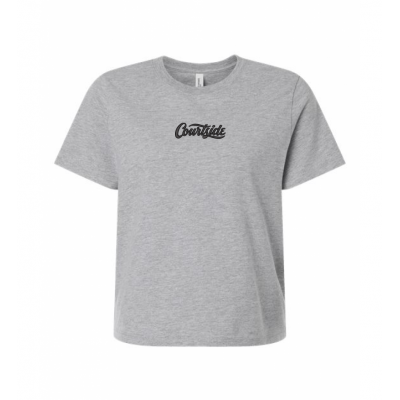 Athletic Heather Women's Courtside Classic Script Relaxed Tee