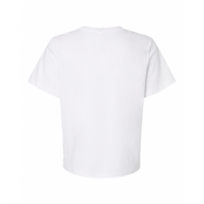 White Women's Courtside Classic Script Relaxed Tee