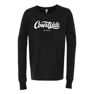 Black Youth Courtside Fort Worth Classic Tee - Long Sleeve
