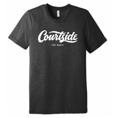Charcoal Black Unisex Courtside Fort Worth Classic Tee - Triblend