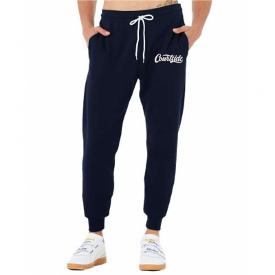 Navy Unisex Courtside Script - Jogger