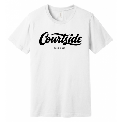 White Unisex Courtside Fort Worth Classic Tee