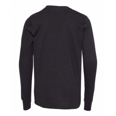 Black Heather Youth Courtside Fort Worth Classic Tee - Long Sleeve Heather