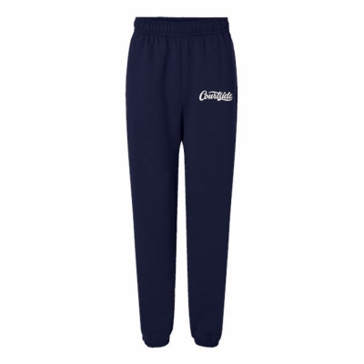 Navy Unisex Courtside Classic Script - Heavyweight Jogger