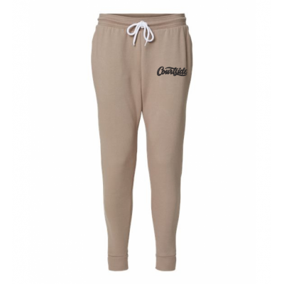 Tan Unisex Courtside Script - Jogger