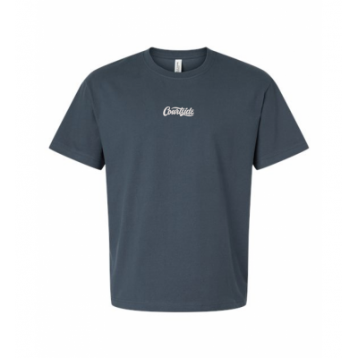 Vintage Navy Unisex Courtside Classic Script - Heavyweight Box Tee