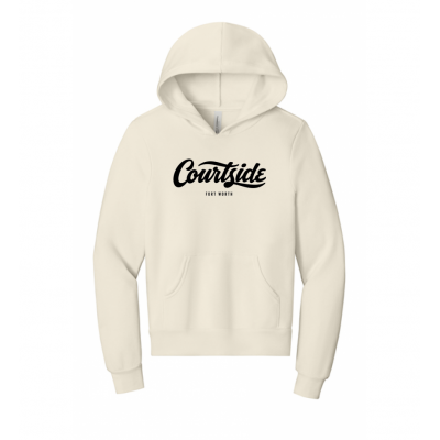 Vintage White Youth Courtside Fort Worth Classic Hoodie
