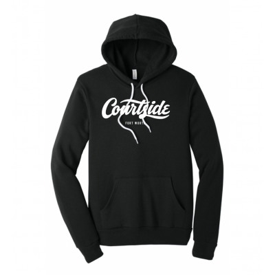 Vintage Black Unisex Courtside Fort Worth Classic Hoodie
