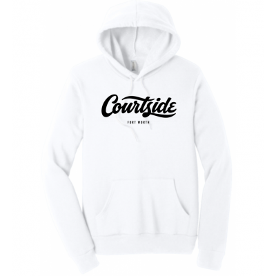 White Unisex Courtside Fort Worth Classic Hoodie