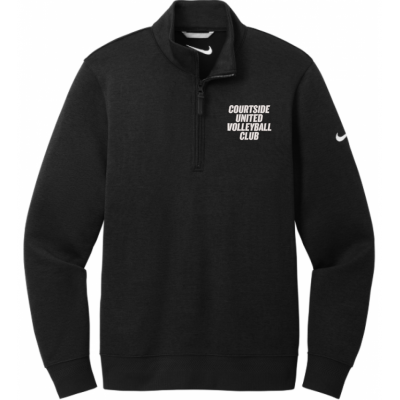 Men's Black Courtside United Volleyball Club Nike Dri-Fit ½ Zip
