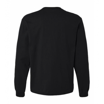 Black Courtside Classic Script - Heavyweight LS Box Tee