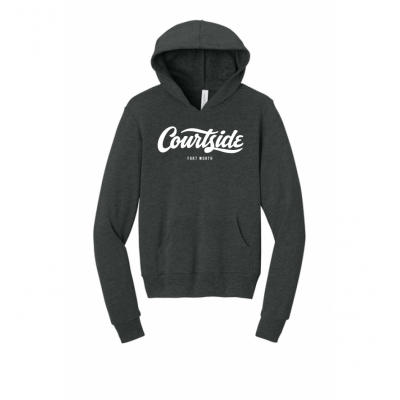 Dark Grey Heather Youth Courtside Fort Worth Classic Hoodie