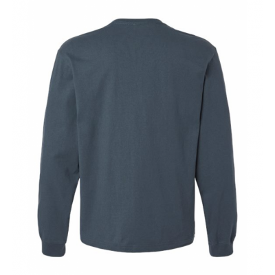 Vintage Navy Courtside Classic Script - Heavyweight LS Box Tee