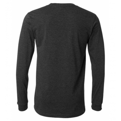 Dark Grey Heather Unisex Courtside Fort Worth Classic Tee - Long Sleeve Heather