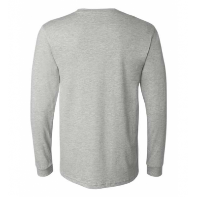 Athletic Grey Unisex Courtside Fort Worth Classic Tee - Long Sleeve Heather