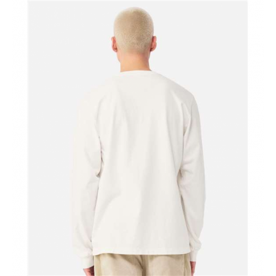 Vintage White Unisex Courtside Classic Script Long Sleeve Tee