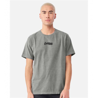 Washed Grey Unisex Courtside Classic Script Tee