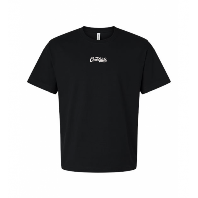 Black Unisex Courtside Classic Script - Heavyweight Box Tee