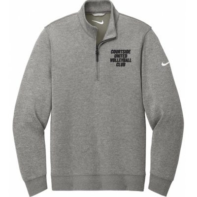 Grey Heather Courtside United Volleyball Club Nike Dri-Fit ½ Zip