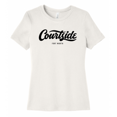 Vintage White Women's Courtside Fort Worth Classic Tee - Women’s Relaxed