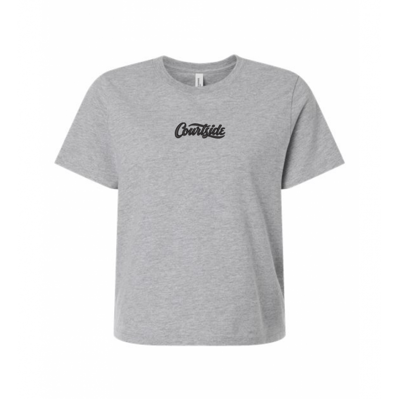 Athletic Heather Women's Courtside Classic Script Relaxed Tee
