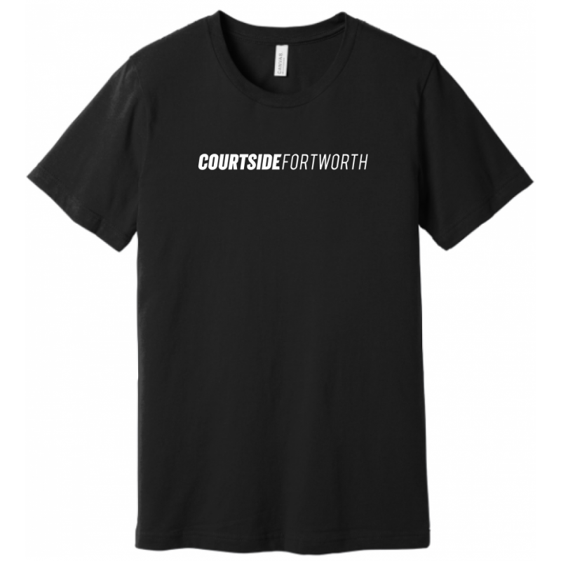 Black Unisex Courtside Fort Worth City Tee