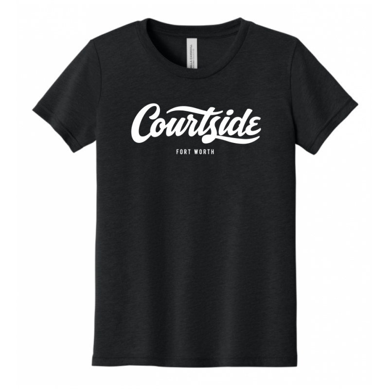 Charcoal Black Youth Courtside Fort Worth Classic Tee - Triblend