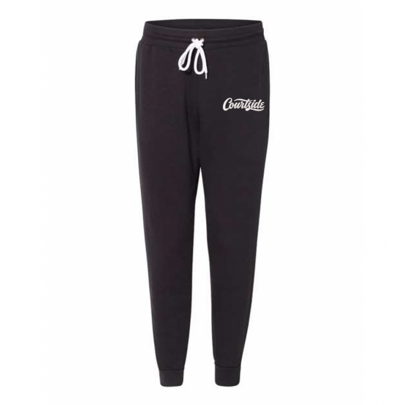 Black Unisex Courtside Script - Jogger