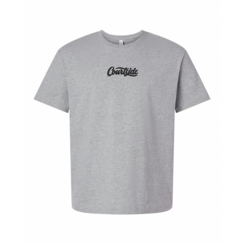 Athletic Heather Unisex Courtside Classic Script - Heavyweight Box Tee