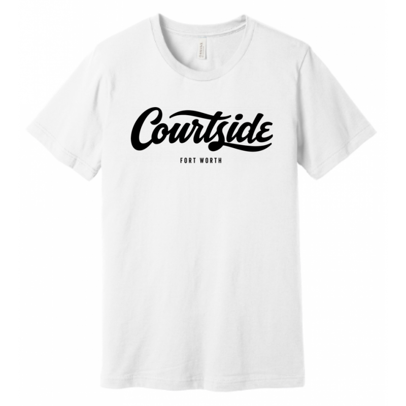 White Unisex Courtside Fort Worth Classic Tee