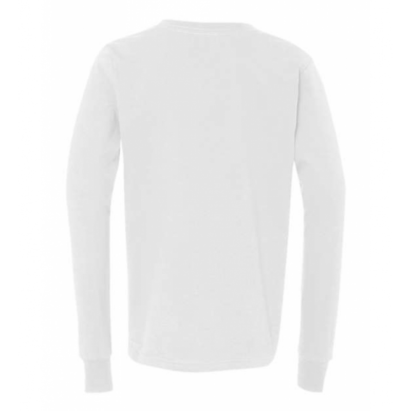 White Youth Courtside Fort Worth Classic Tee - Long Sleeve