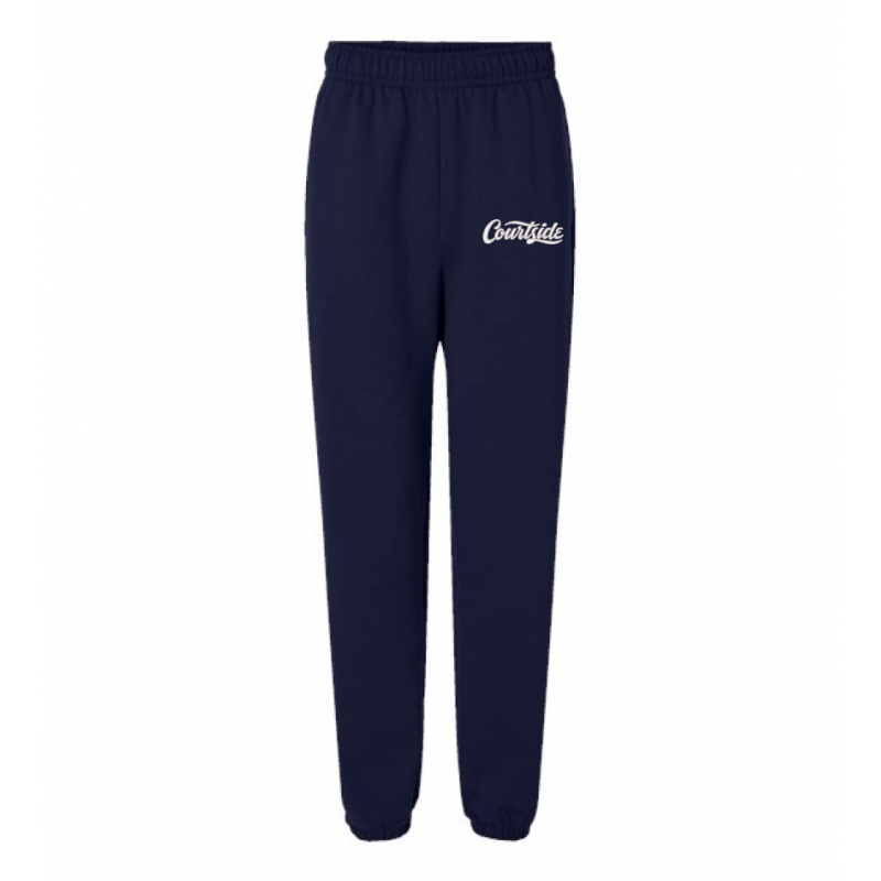 Navy Unisex Courtside Classic Script - Heavyweight Jogger