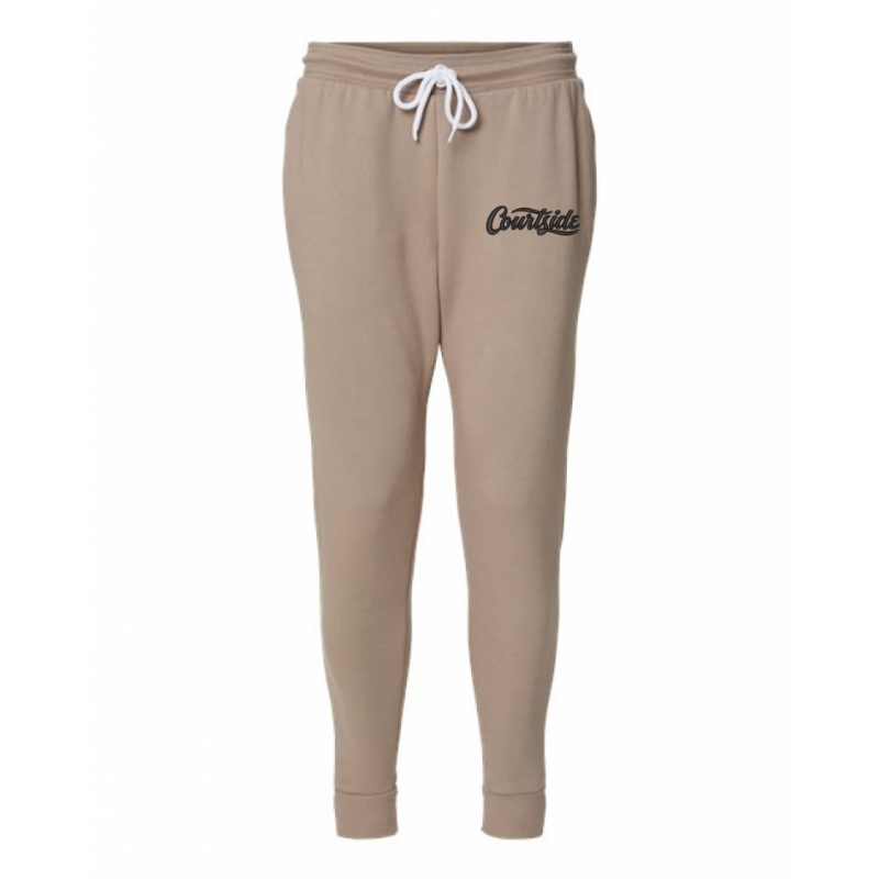 Tan Unisex Courtside Script - Jogger