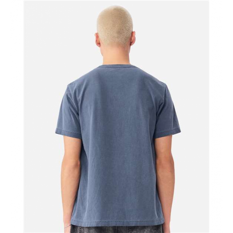 Washed Navy Unisex Courtside Classic Script Tee