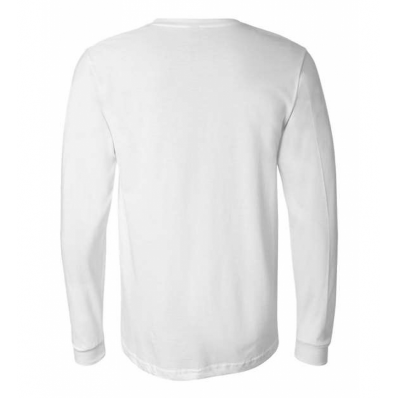 White Unisex Courtside Fort Worth Classic Tee - Long Sleeve