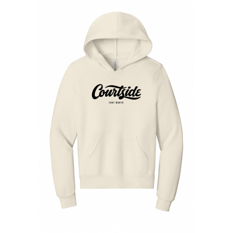 Vintage White Youth Courtside Fort Worth Classic Hoodie