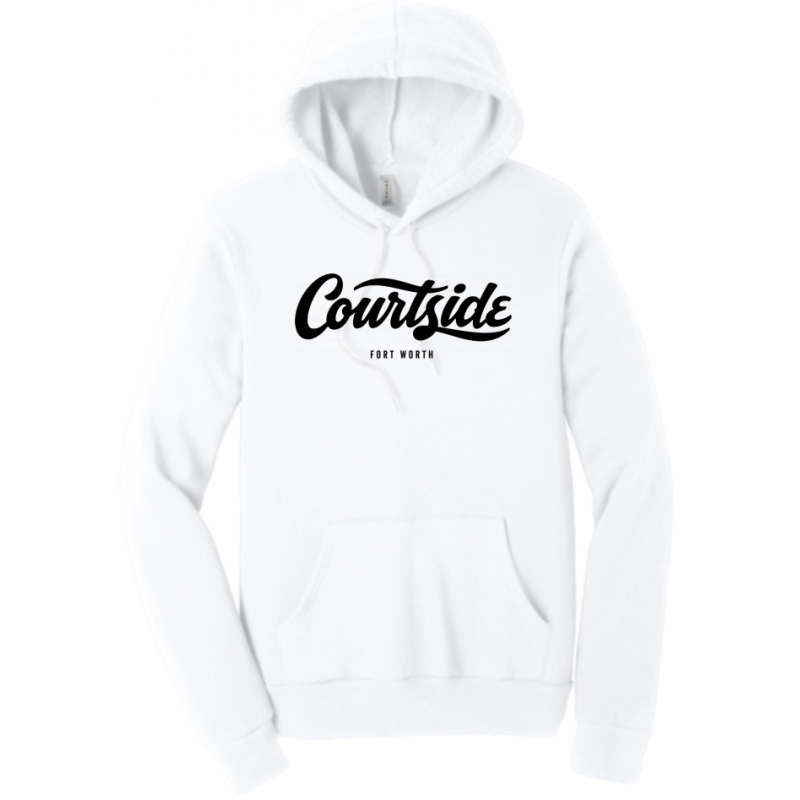 White Unisex Courtside Fort Worth Classic Hoodie