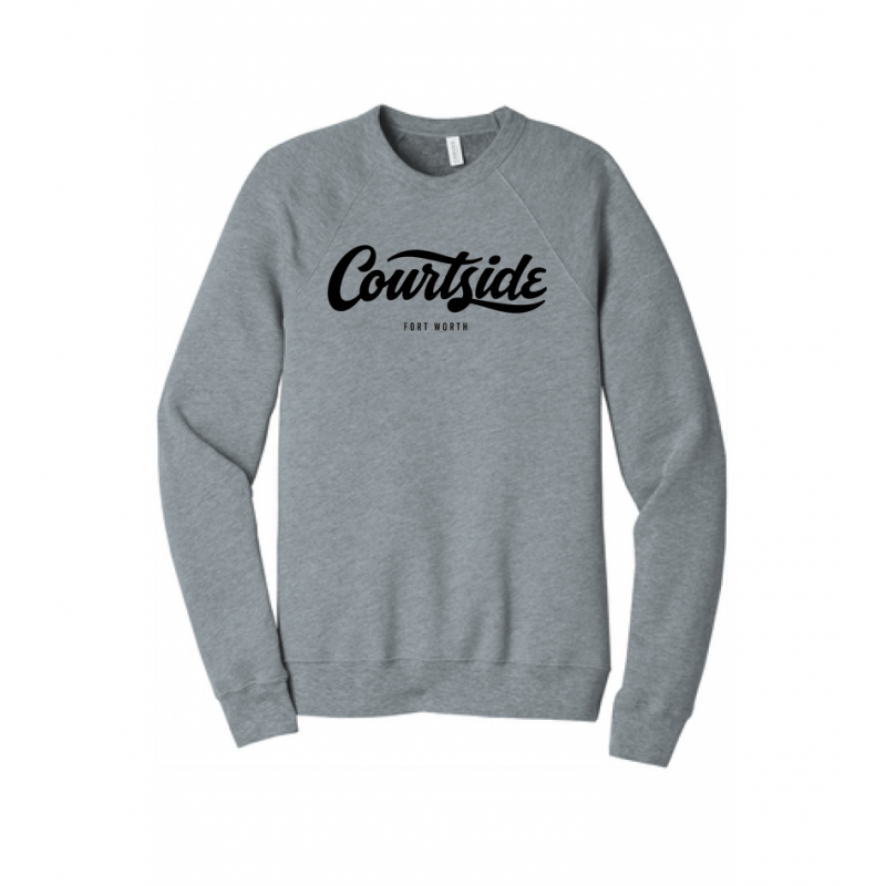 Athletic Heather Unisex Courtside Fort Worth Classic Raglan Sweatshirt