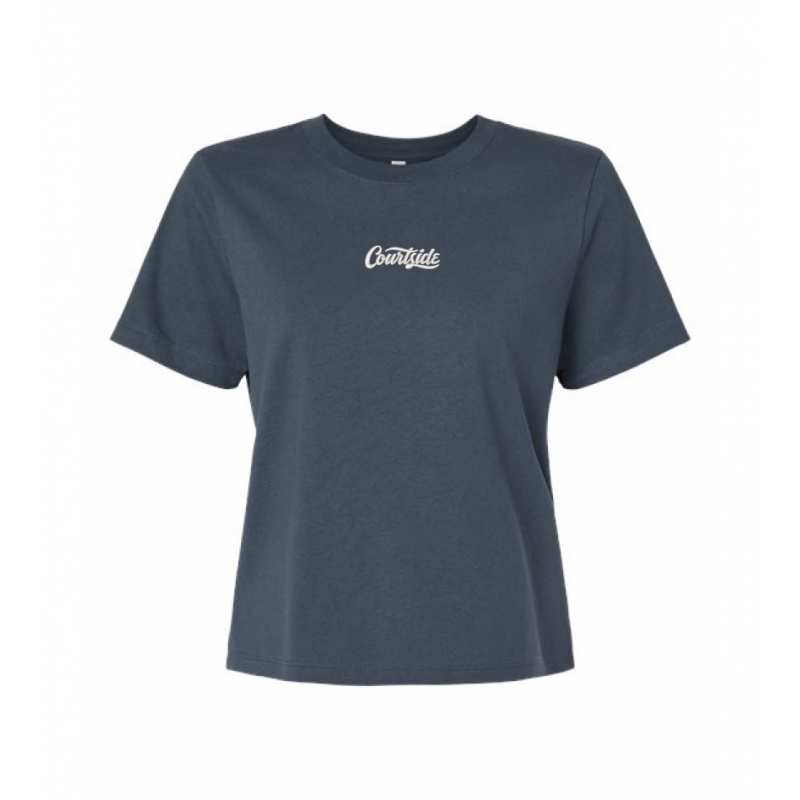 Vintage Navy Women's Courtside Classic Script Relaxed Tee