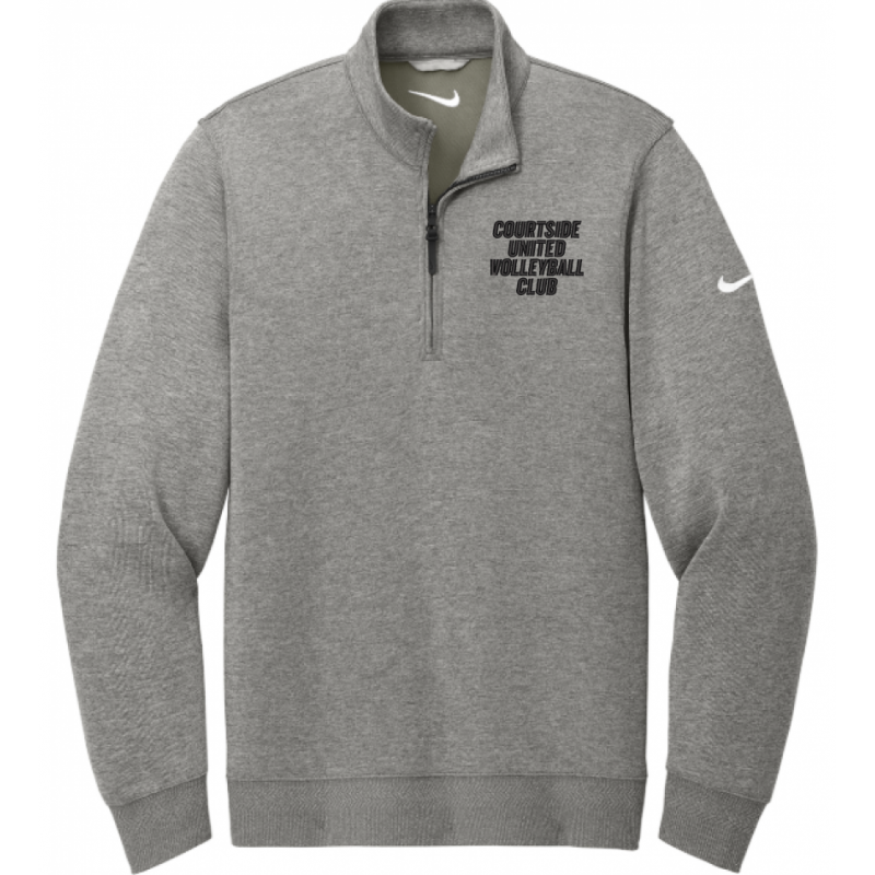Grey Heather Courtside United Volleyball Club Nike Dri-Fit ½ Zip