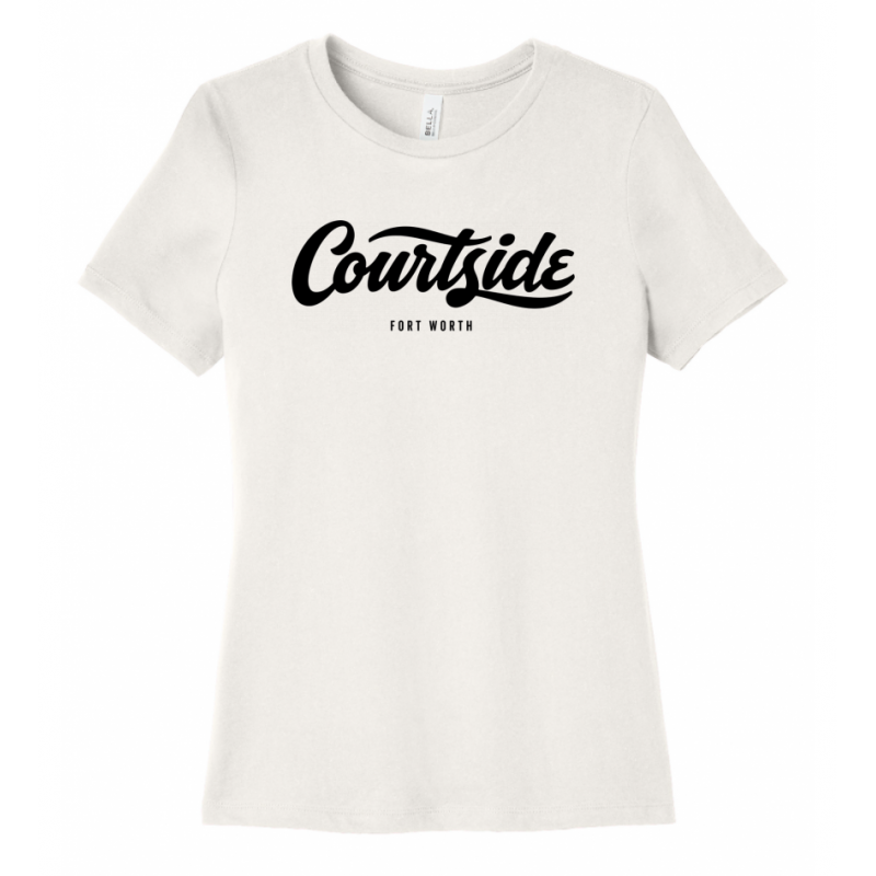 Vintage White Women's Courtside Fort Worth Classic Tee - Women’s Relaxed