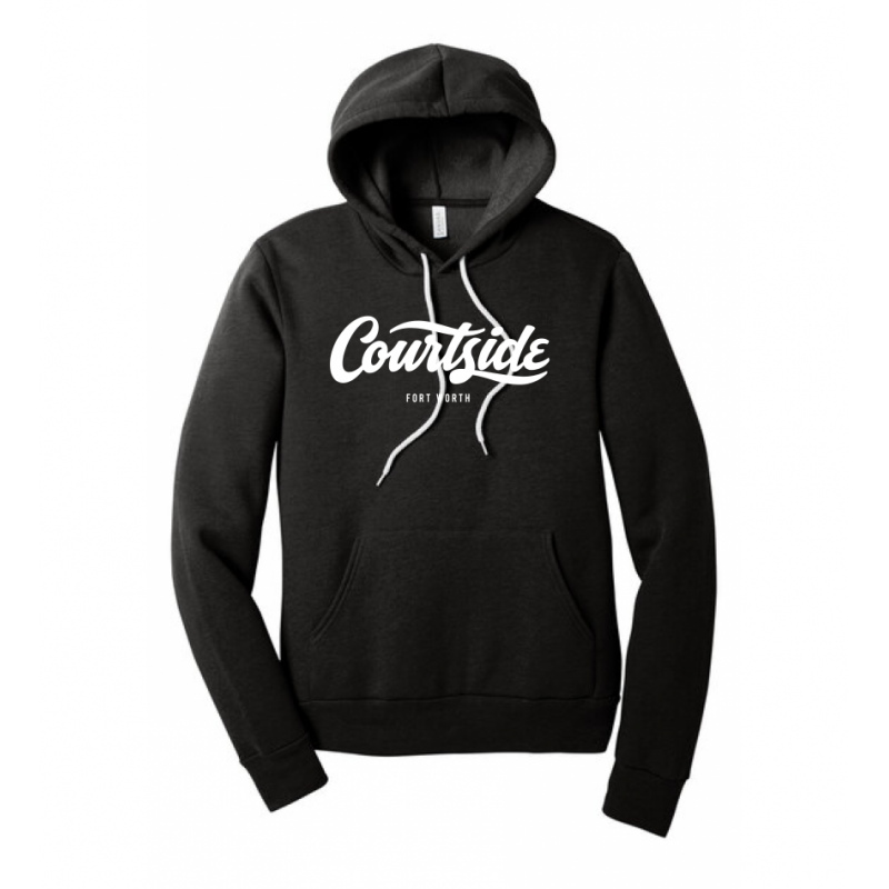 Black Heather Unisex Courtside Fort Worth Classic Hoodie
