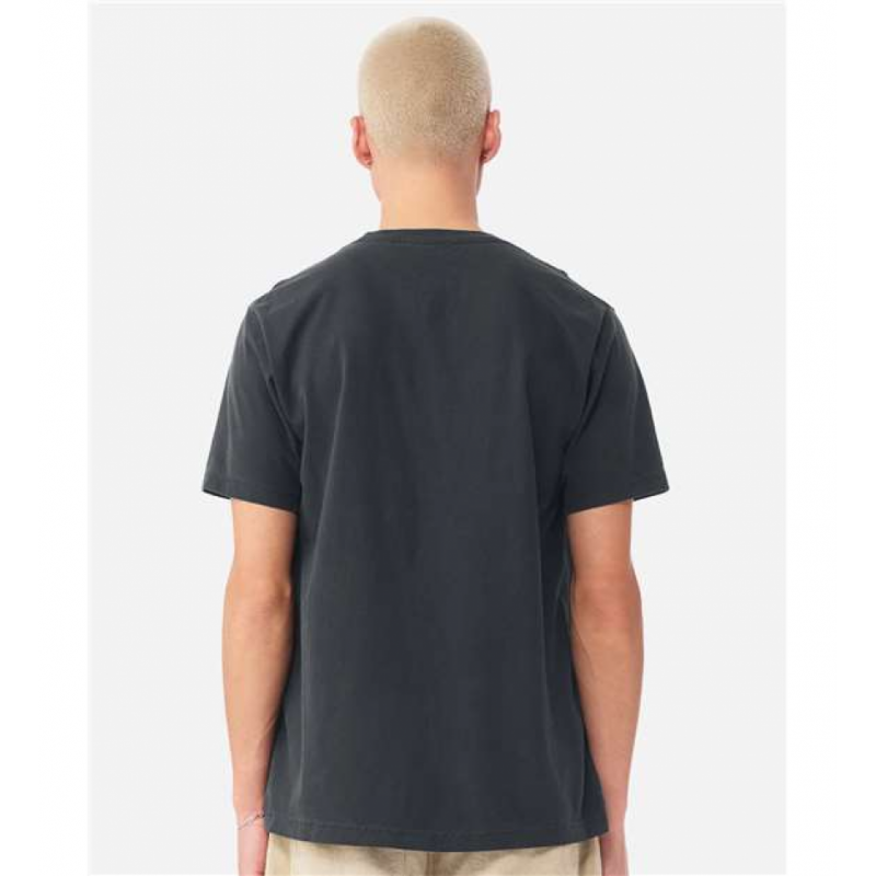 Washed Black Unisex Courtside Classic Script Tee